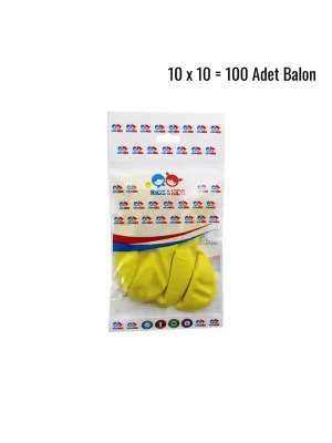 Sarı 100pcs Balon G-90a