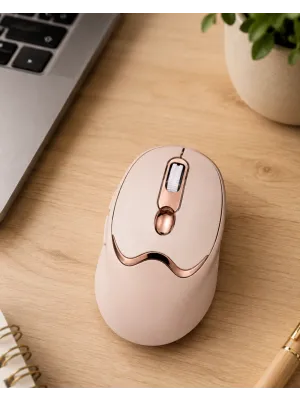 Şarjlı Kablosuz Mouse Sessiz Tıklama Bluetooth Ve Usb Destekli