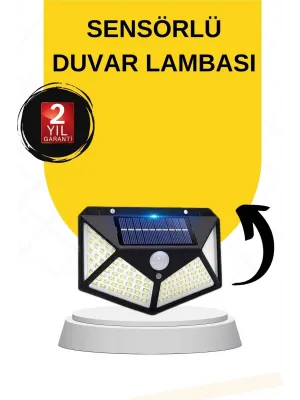 Sensörlü Güneş Enerjili Duvar Lambası
