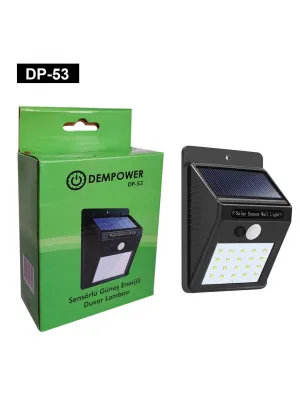 Sensörlü Güneş Enerjili Led Lamba
