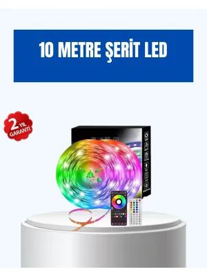 Sese Duyarlı 10m Smart Şerit Led Ios Android Kontrollü Rgb Işık