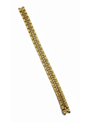 Siyah Deri / Çelik  Erkek Deri Bileklik 20 Cm  - Ebl0056