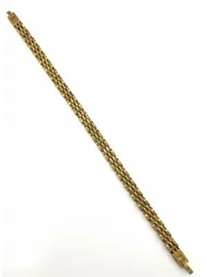 Siyah Deri / Çelik  Erkek Deri Bileklik 20 Cm  - Ebl0082