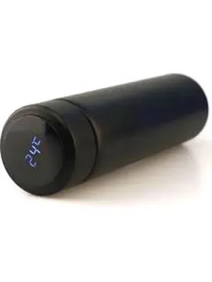 Siyah Led Dereceli Çelik Termos 500ml