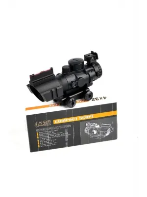 SPIKE 4X32 Kırmızı Işıklı  Dürbünü 4x32