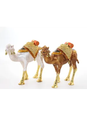 Swarovski Taşlı Tekli Deve Figürü Model 9