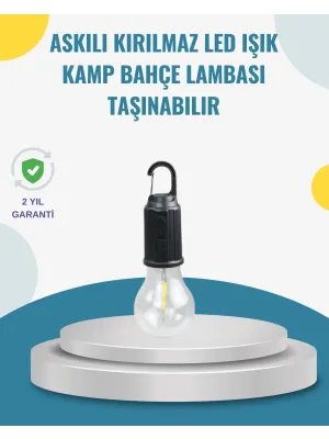 Taşınabilir Sıcak Işık Yayan Kamp Lambası