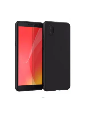 Tcl L7 Kılıf First Silikon - Siyah