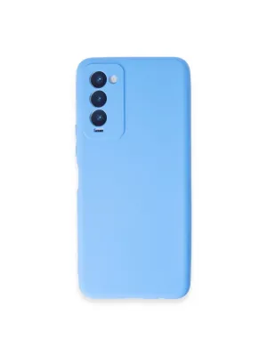 Tecno Camon 18 Kılıf First Silikon - Mavi