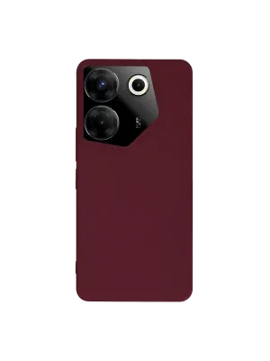 Tecno Camon 20 Pro 5g Kılıf First Silikon - Bordo