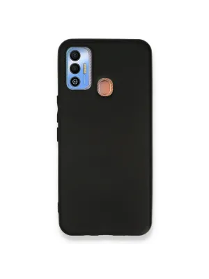 Tecno Spark 7t Kılıf First Silikon - Siyah