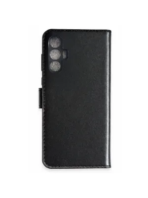 Tecno Spark 8 Pro Trend S Plus Kapaklı Kılıf - Siyah