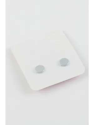 Tek Taş Mıknatıslı Cam Küpe ( 7 mm)