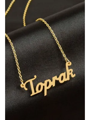 Toprak İsimli Kolye (Kişiye Özel)