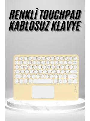 Touchpad Uyumlu Bluetooth Klavye Slim Kablosuz Wifi Q Klavye