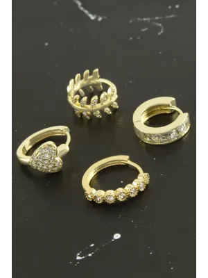 Tragus Zirkon Taşlı Halka Piercing 1 Adet