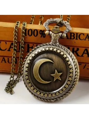 Türk Bayraklı Köstekli Saat