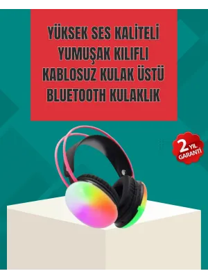 Type-c Şarjlı Rgb Işıklı Bluetooth Oyuncu Kulaklığı
