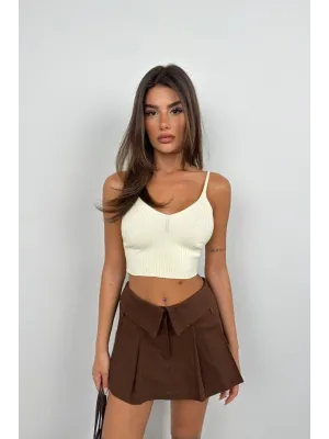 V Yaka Crop Bluz