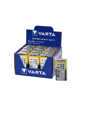 Varta  9 Volt  Pil  E   12pcs