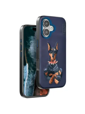 Venco Apple İphone 16 Perma Desenli Kapak - Lacivert