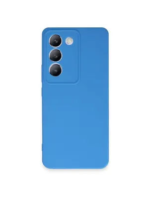 Vivo V30 Lite 4g Kılıf First Silikon - Mavi