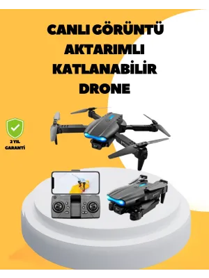 Wifi Fpv Canlı Görüntü Aktarımlı Katlanabilir Drone