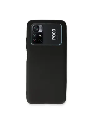 Xiaomi Poco M4 Pro 4g Kılıf First Silikon - Siyah