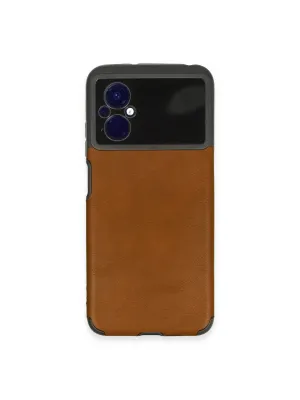 Xiaomi Poco M5 Kılıf Loop Deri Silikon - Kahverengi