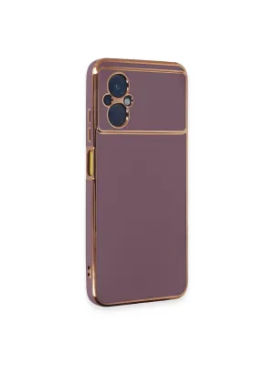 Xiaomi Poco M5 Kılıf Volet Silikon - Mor