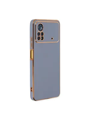 Xiaomi Poco X4 Pro 5g Kılıf Volet Silikon - Mavi