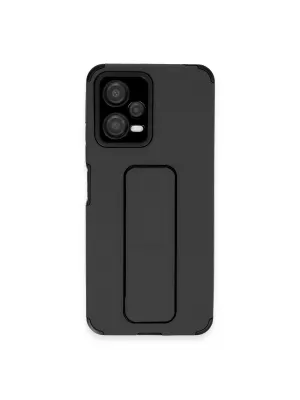 Xiaomi Poco X5 5g Kılıf Mega Standlı Silikon - Siyah