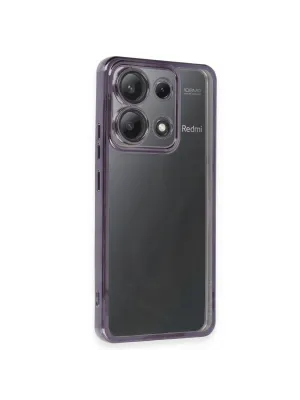 Xiaomi Poco X6 Kılıf Razer Lensli Silikon - Mor