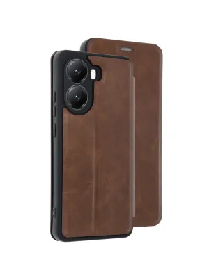 Xiaomi Poco X7 Pro Kılıf Flip Cover - Taba
