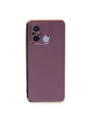 Xiaomi Redmi 12c Kılıf Volet Silikon - Mor