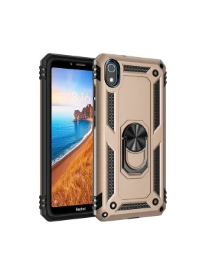Xiaomi Redmi 7a Kılıf Sofya Yüzüklü Silikon Kapak - Gold