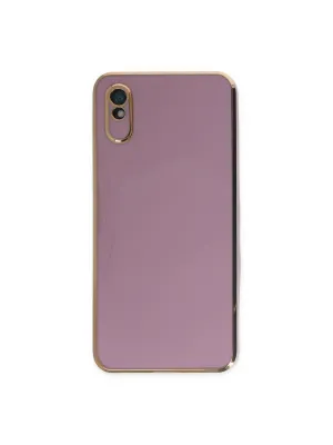 Xiaomi Redmi 9a Kılıf Volet Silikon - Mor