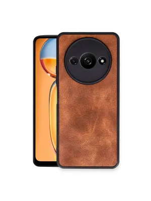 Xiaomi Redmi A3 4g Kılıf Aras Deri Kapak - Taba