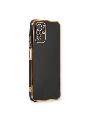 Xiaomi Redmi Note 10 Kılıf Volet Silikon - Siyah