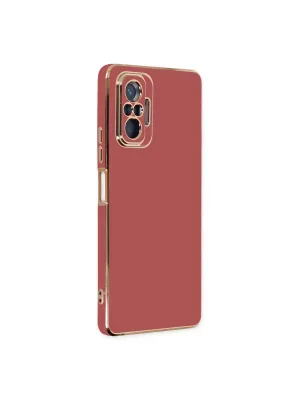 Xiaomi Redmi Note 10 Pro Kılıf Volet Silikon - Kırmızı