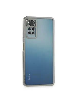 Xiaomi Redmi Note 11 Pro Kılıf Razer Lensli Silikon - Gümüş