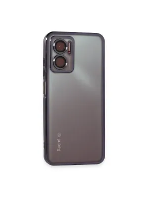 Xiaomi Redmi Note 11e Kılıf Razer Lensli Silikon - Mor