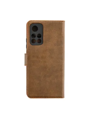 Xiaomi Redmi Note 11t Kılıf Trend S Plus Kapaklı Kılıf - Taba