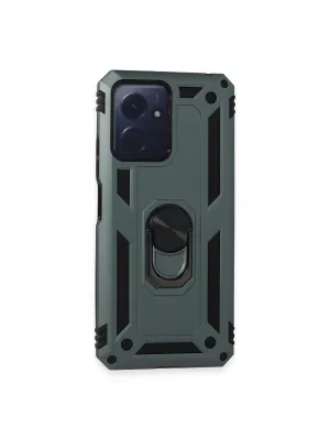 Xiaomi Redmi Note 12 4g Kılıf Sofya Yüzüklü Silikon Kapak - Yeşil