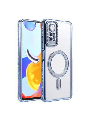Xiaomi Redmi Note 12 Pro 4g Joke Simli Magneticsafe Kılıf - Mavi