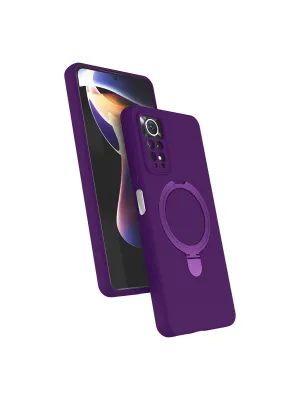 Xiaomi Redmi Note 12 Pro 4g Regal Magsafe Standlı Kapak - Derin Mor