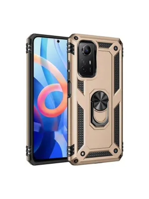 Xiaomi Redmi Note 12s Kılıf Sofya Yüzüklü Silikon Kapak - Gold