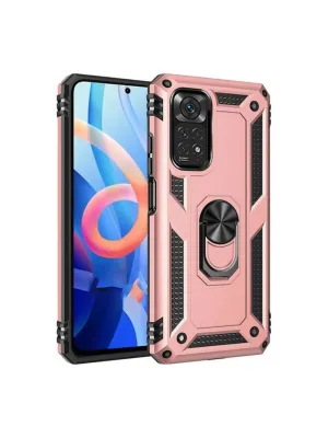 Xiaomi Redmi Note 12s Kılıf Sofya Yüzüklü Silikon Kapak - Rose