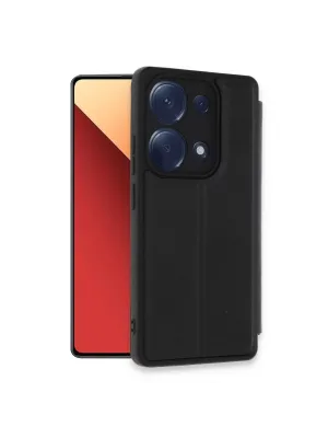 Xiaomi Redmi Note 13 Pro 4g Kılıf Flip Cover - Siyah