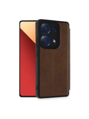 Xiaomi Redmi Note 13 Pro 4g Kılıf Flip Cover - Taba